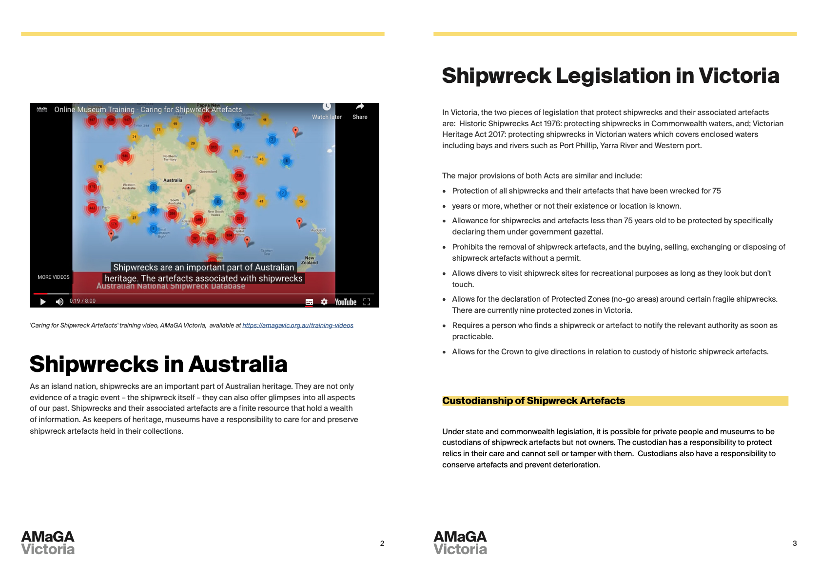 Shipwrecks - Legislation and Conservation