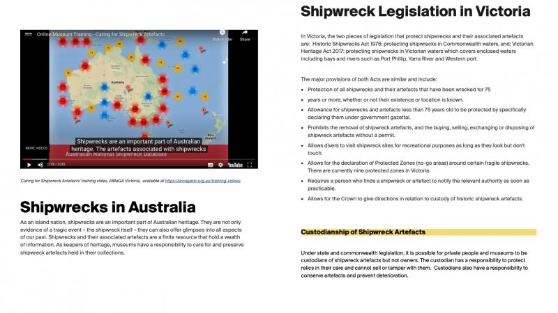 Shipwrecks - Legislation and Conservation