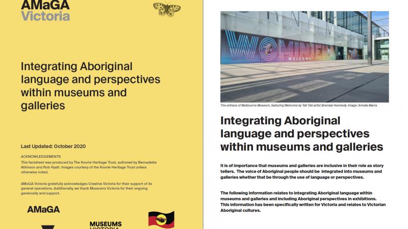 Integrating Aboriginal Language within Museums and Galleries