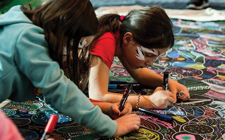 Participants at the family fun day held at the WA Maritime Museum during NAIDOC Week Celebrations in 2018. Photo: WA Museum.